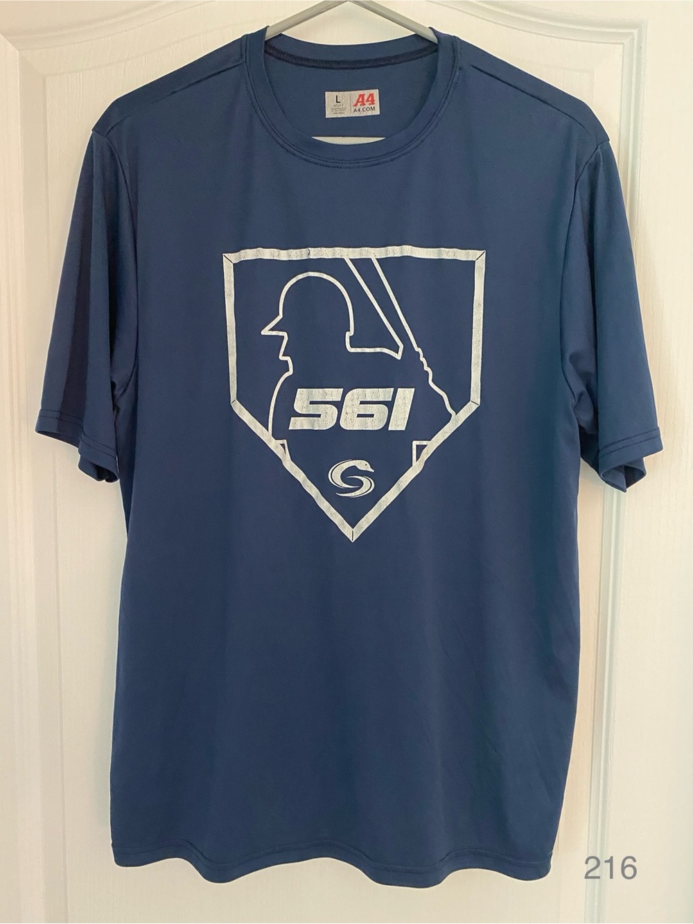 S6I Navy Athletic Baseball Dri fit tee